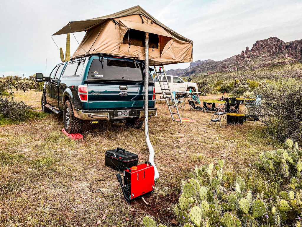 Safe, Affordable, Roof Top Tent Heater